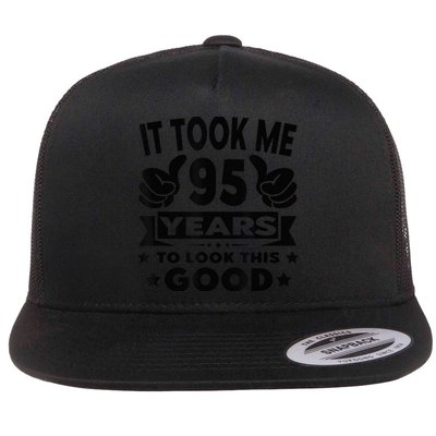 It Took Me 95 years - Funny 95th Birthday Present Decorations Party Flatbill Hat