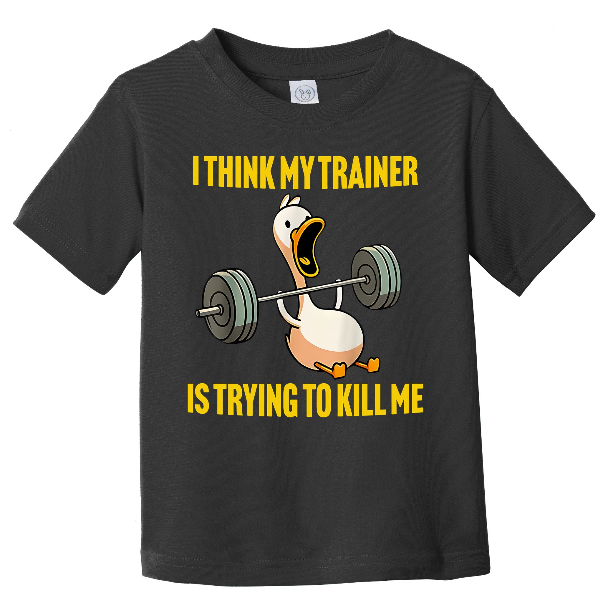 I Think My Trainer Is Trying To Kill Me Funny Workout Gym Toddler T-Shirt