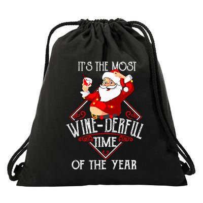 ItS The Most Winederful Time Of The Year Drawstring Bag
