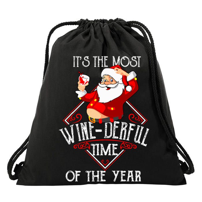 ItS The Most Winederful Time Of The Year Drawstring Bag