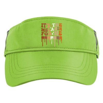 ItS The Melanin For Me Melanated Black History Juneteenth Adult Drive Performance Visor