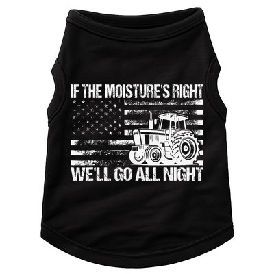 If The MoistureS Right WeLl Go All Night Vintage Usa Flag Doggie Tank