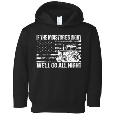 If The MoistureS Right WeLl Go All Night Vintage Usa Flag Toddler Hoodie