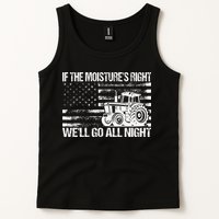 If The MoistureS Right WeLl Go All Night Vintage Usa Flag Tank Top