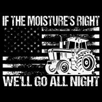 If The MoistureS Right WeLl Go All Night Vintage Usa Flag Tank Top