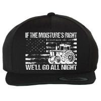 If The MoistureS Right WeLl Go All Night Vintage Usa Flag Wool Snapback Cap