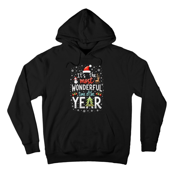 ItS The Most Wonderful Time Of The Year Xmas Christmas Tree Hoodie