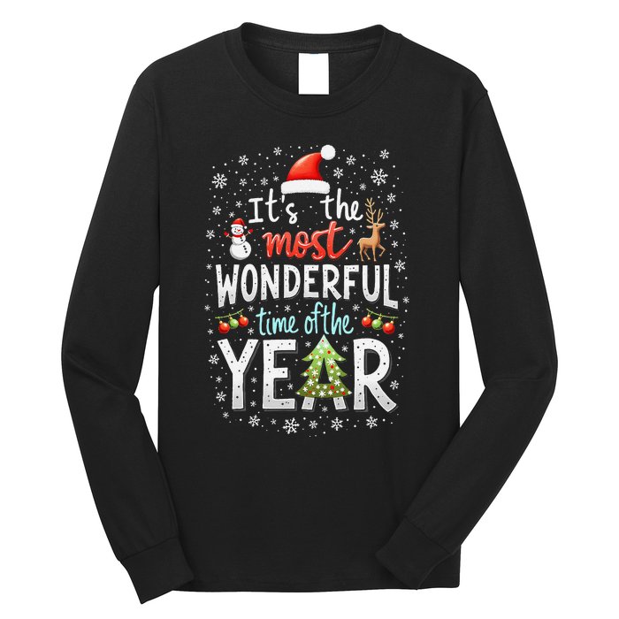 ItS The Most Wonderful Time Of The Year Xmas Christmas Tree Long Sleeve Shirt