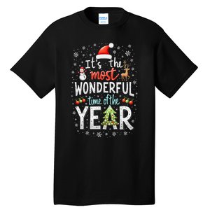 ItS The Most Wonderful Time Of The Year Xmas Christmas Tree Tall T-Shirt