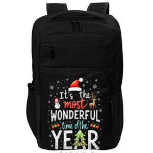 ItS The Most Wonderful Time Of The Year Xmas Christmas Tree Impact Tech Backpack