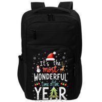 ItS The Most Wonderful Time Of The Year Xmas Christmas Tree Impact Tech Backpack