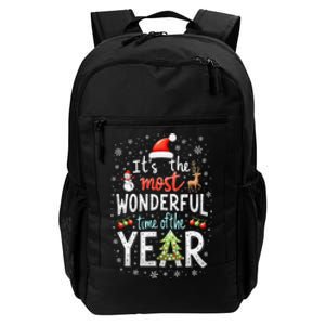 ItS The Most Wonderful Time Of The Year Xmas Christmas Tree Daily Commute Backpack