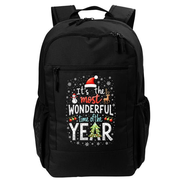 ItS The Most Wonderful Time Of The Year Xmas Christmas Tree Daily Commute Backpack