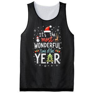 ItS The Most Wonderful Time Of The Year Xmas Christmas Tree Mesh Reversible Basketball Jersey Tank