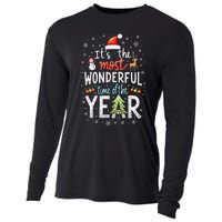 ItS The Most Wonderful Time Of The Year Xmas Christmas Tree Cooling Performance Long Sleeve Crew