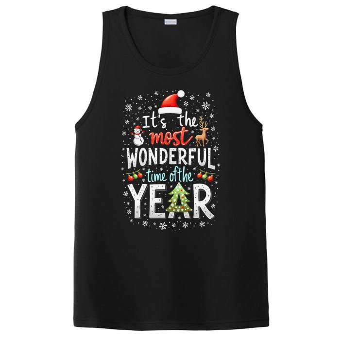 ItS The Most Wonderful Time Of The Year Xmas Christmas Tree PosiCharge Competitor Tank