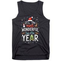 ItS The Most Wonderful Time Of The Year Xmas Christmas Tree Tank Top