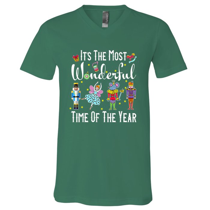 It's The Most Wonderful Time Of The Year Nutcracker Ballet V-Neck T-Shirt