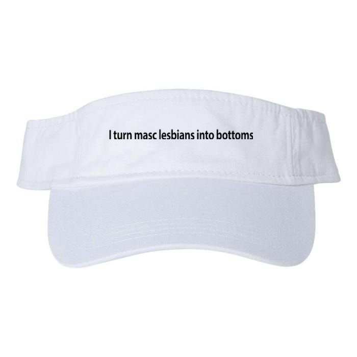 I Turn Masc Lesbian Into Bottoms Valucap Bio-Washed Visor