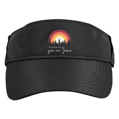 In The Morning When I Rise Give Me Jesus Adult Drive Performance Visor