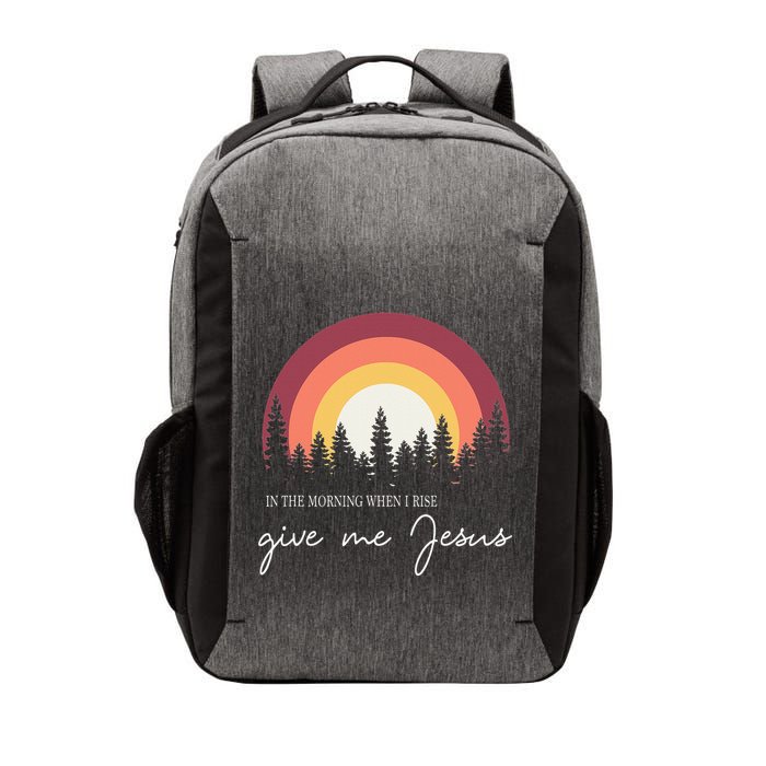 In The Morning When I Rise Give Me Jesus Vector Backpack