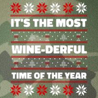 It's The Most WineDerful Time Of The Year Fun Ugly Christmas Legacy Tie Dye Trucker Hat