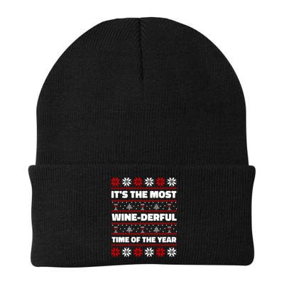 It's The Most WineDerful Time Of The Year Fun Ugly Christmas Beanie