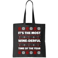 It's The Most WineDerful Time Of The Year Fun Ugly Christmas Bag