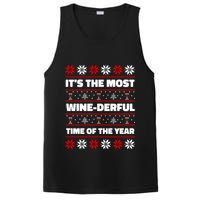 It's The Most WineDerful Time Of The Year Fun Ugly Christmas PosiCharge Competitor Tank