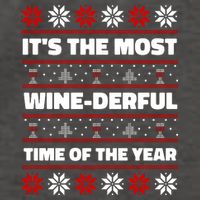 It's The Most WineDerful Time Of The Year Fun Ugly Christmas Vector Backpack