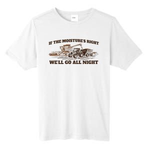 If The Moistures Right WeLl Go All Night Tall Fusion ChromaSoft Performance T-Shirt