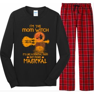 Im The Mom Witch Its Like A Normal Mom Halloween Gift Long Sleeve Pajama Set