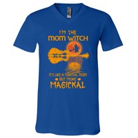 Im The Mom Witch Its Like A Normal Mom Halloween Gift V-Neck T-Shirt