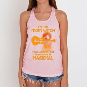 Im The Mom Witch Its Like A Normal Mom Halloween Gift Women's Knotted Racerback Tank