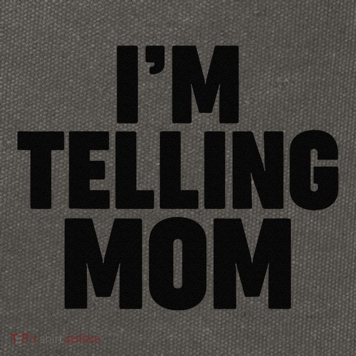 IM Telling Mom Cotton Canvas Backpack