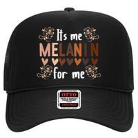 Its The Melanin For Me Black History Month BLM Pan African High Crown Mesh Back Trucker Hat