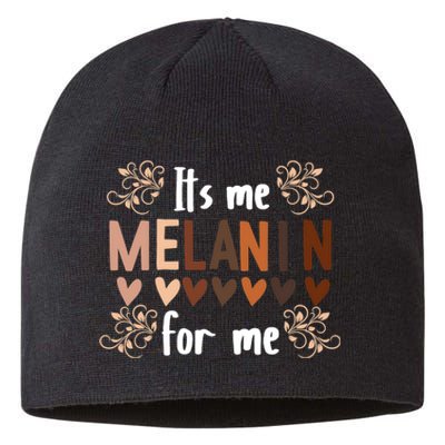 Its The Melanin For Me Black History Month BLM Pan African Sustainable Beanie