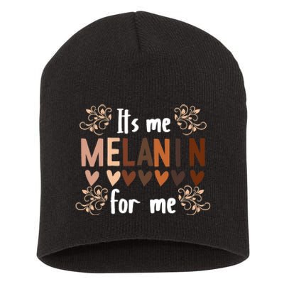 Its The Melanin For Me Black History Month BLM Pan African Short Acrylic Beanie