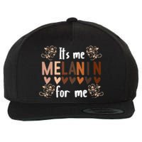 Its The Melanin For Me Black History Month BLM Pan African Wool Snapback Cap