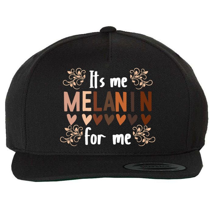 Its The Melanin For Me Black History Month BLM Pan African Wool Snapback Cap