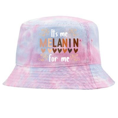 Its The Melanin For Me Black History Month BLM Pan African Tie-Dyed Bucket Hat