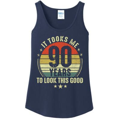 It Took Me 90 Years To Look This Good Funny 90Year Old Gift Ladies Essential Tank