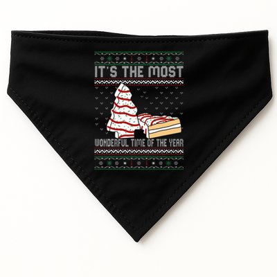 Its The Most Wonderful Time Of The Year Christmas tree cake  USA-Made Doggie Bandana