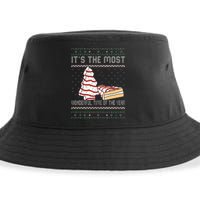 Its The Most Wonderful Time Of The Year Christmas tree cake  Sustainable Bucket Hat