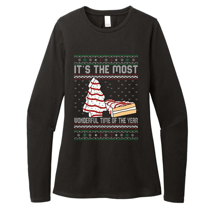 Its The Most Wonderful Time Of The Year Christmas tree cake  Womens CVC Long Sleeve Shirt