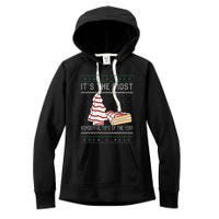 Its The Most Wonderful Time Of The Year Christmas tree cake  Women's Fleece Hoodie