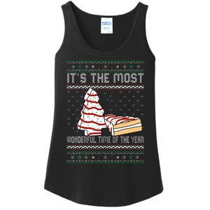 Its The Most Wonderful Time Of The Year Christmas tree cake  Ladies Essential Tank