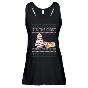 Its The Most Wonderful Time Of The Year Christmas tree cake  Ladies Essential Flowy Tank