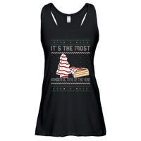 Its The Most Wonderful Time Of The Year Christmas tree cake  Ladies Essential Flowy Tank