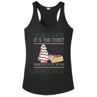 Its The Most Wonderful Time Of The Year Christmas tree cake  Ladies PosiCharge Competitor Racerback Tank